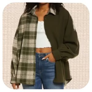 PLUS Split (spliced) shacket